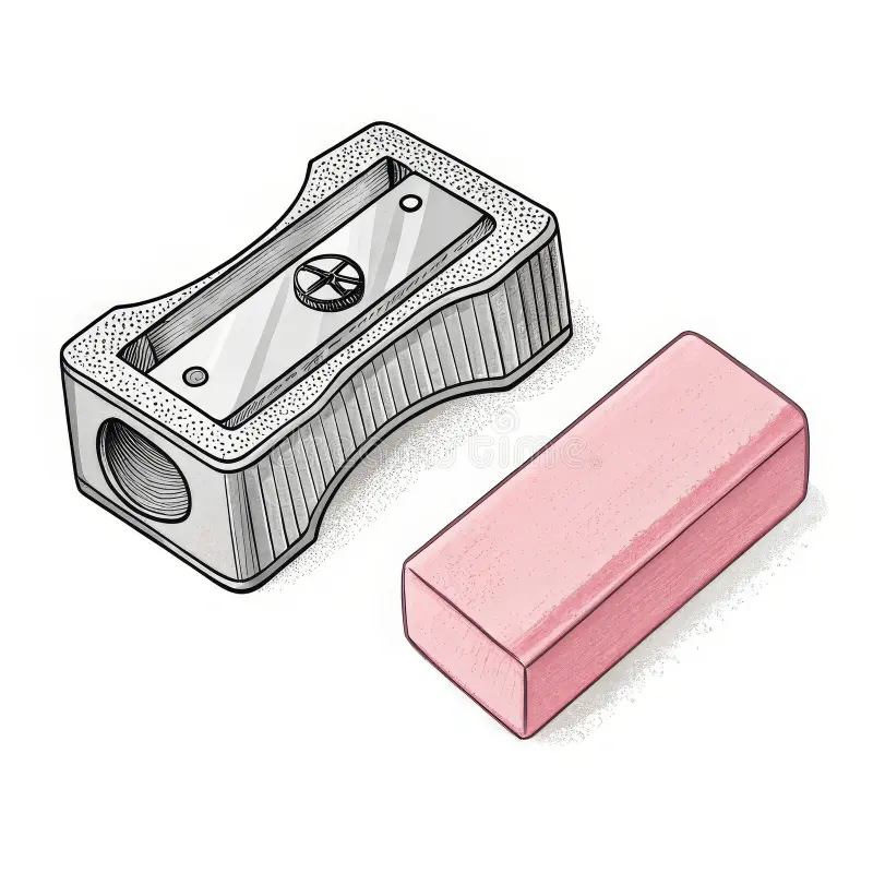 Eraser, Scale and Sharpener