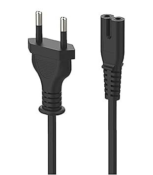 2-pin Universal Replacement AC Power Cord Cable Wire for LED TV, Play Station,Printer,Laptop PC Notebook Computer, Tape Recorder, Camera