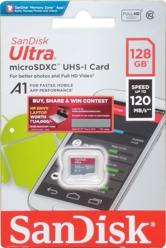 SanDisk ultra 128GB Memory card