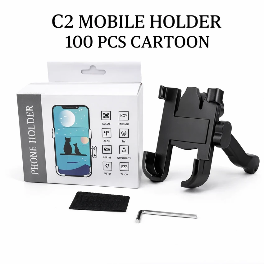 C2 T Metal Bike Holder,Phone Holder