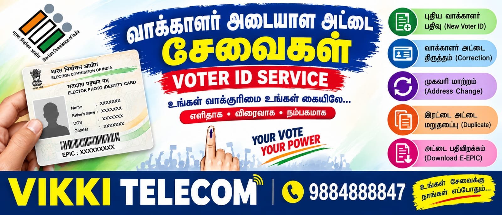 NEW VOTER ID & VOTER ID CORREDCTIONS (DOWNLOAD)